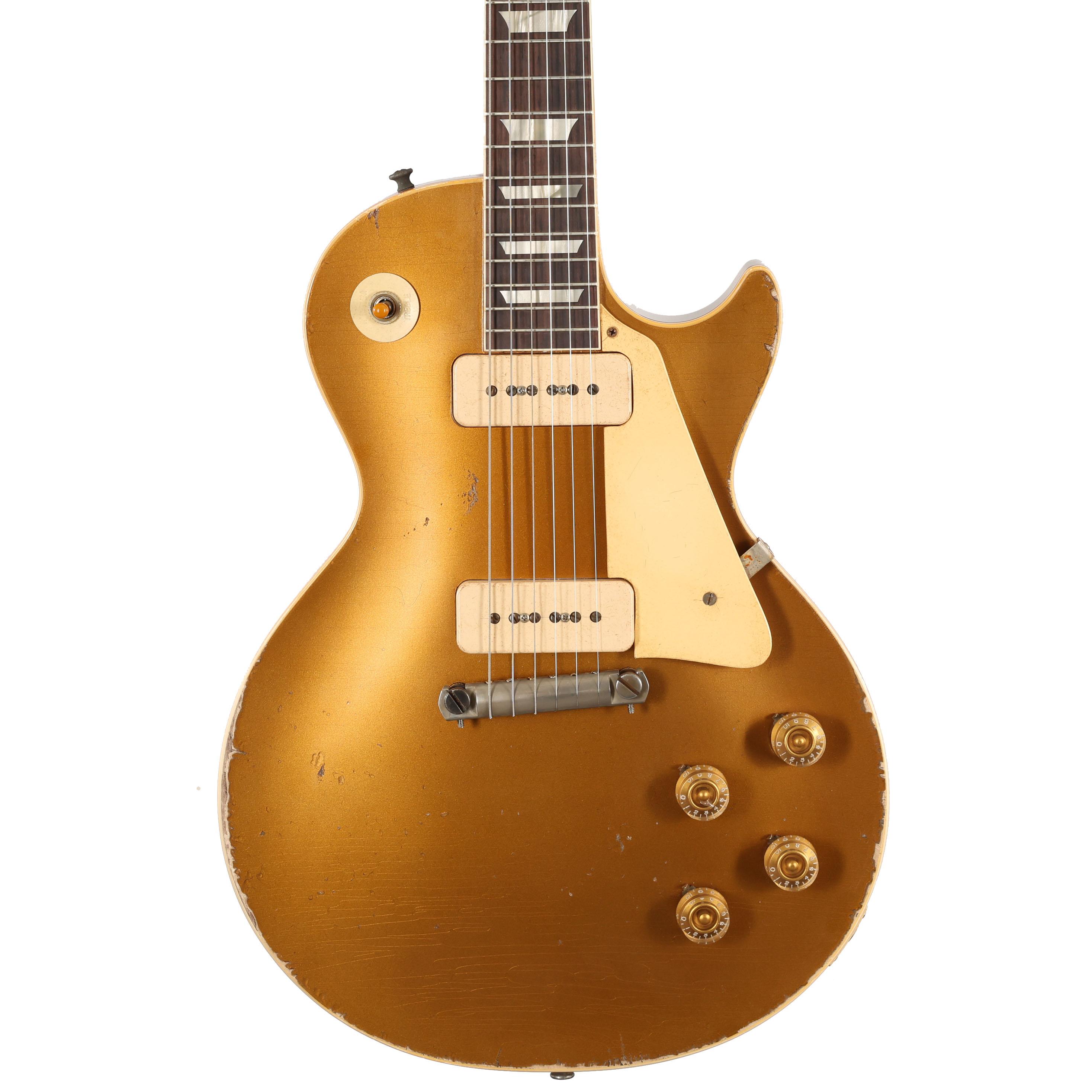 ギター Gibson murphy lab 1954 allgold LIGHTAGED Gibson Custom Shop Murphy Lab 1954 Les Paul Goldtop Reissue Heavy